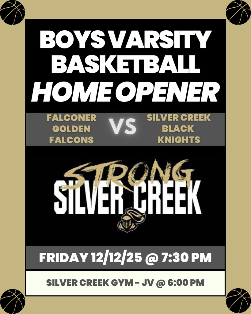 Silver Creek Basketball home opener December 12