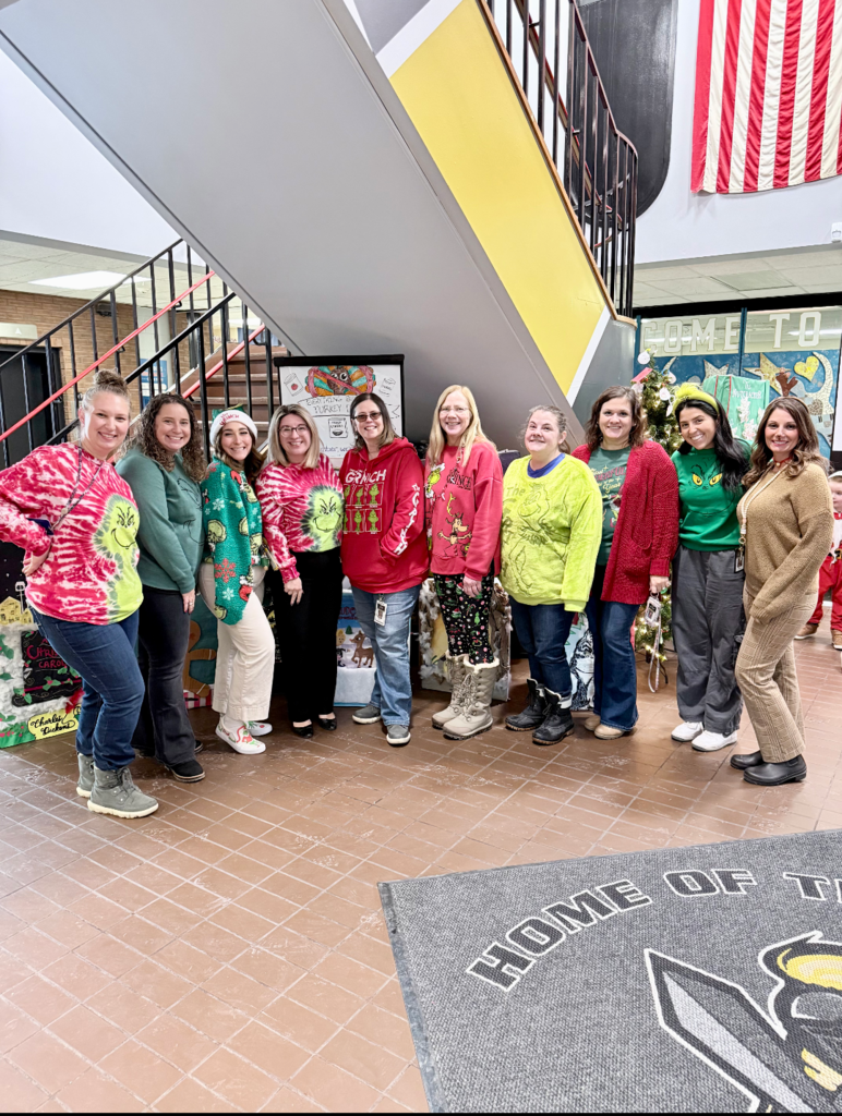 Elementary Staff Grinchmas outfits
