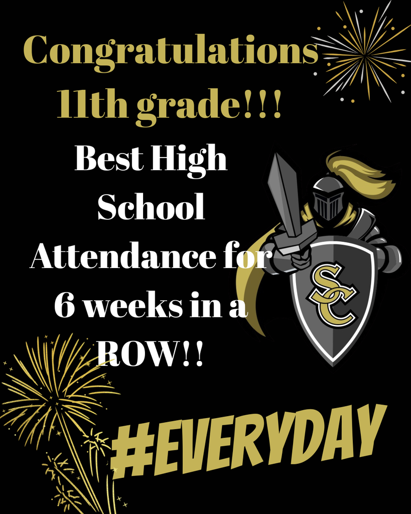 11th grade attendance shout out black and gold