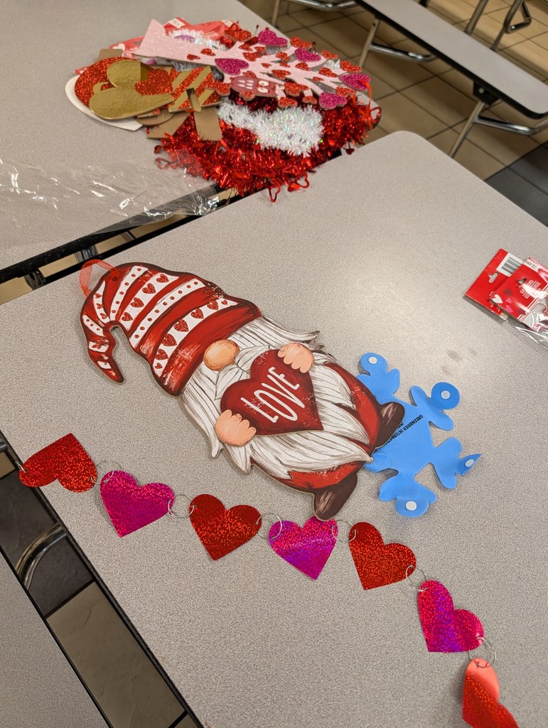 Valentine's gnome decoration