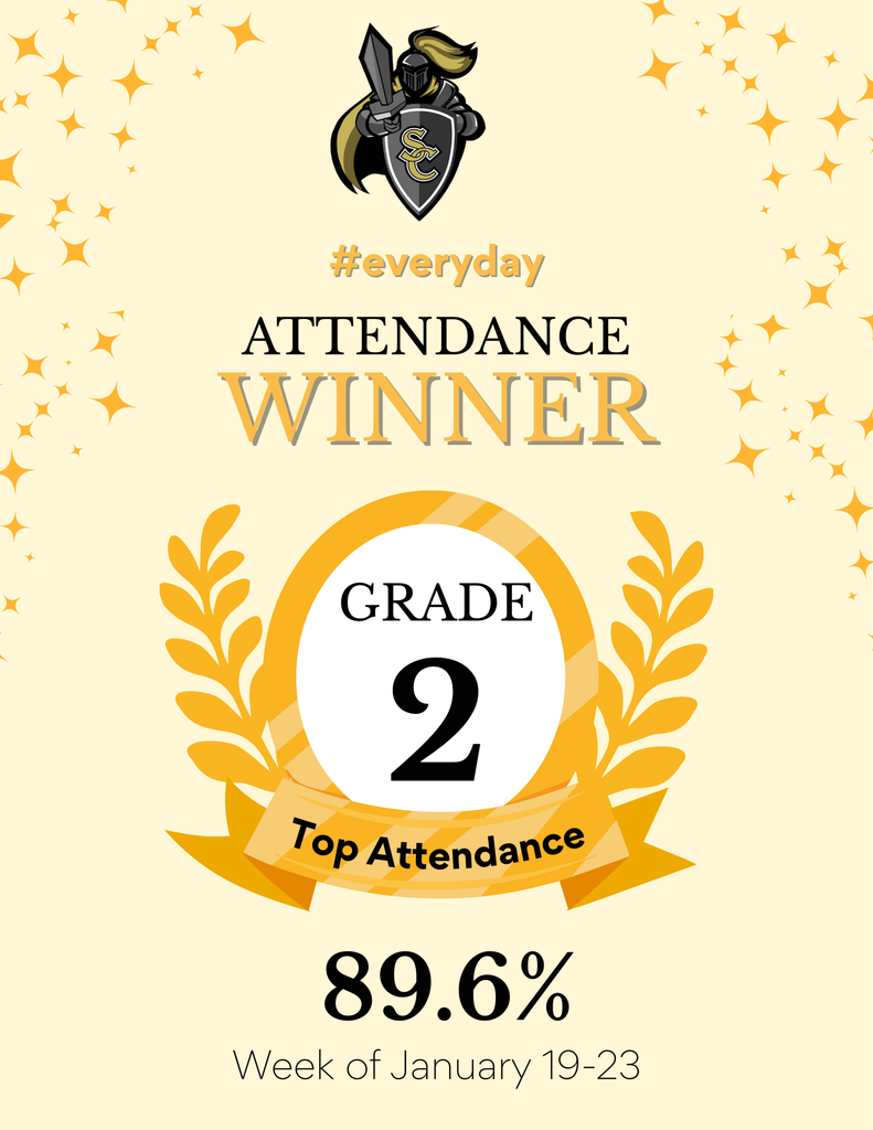 Attendance Winners Second Grade January 19-23
