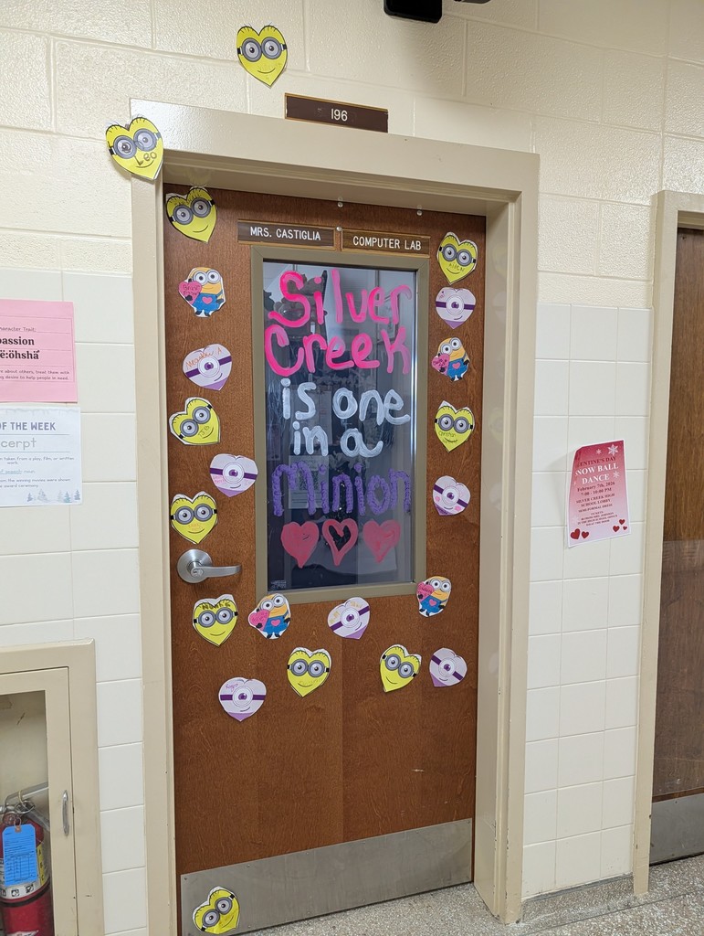 Valentine's Minion door display
