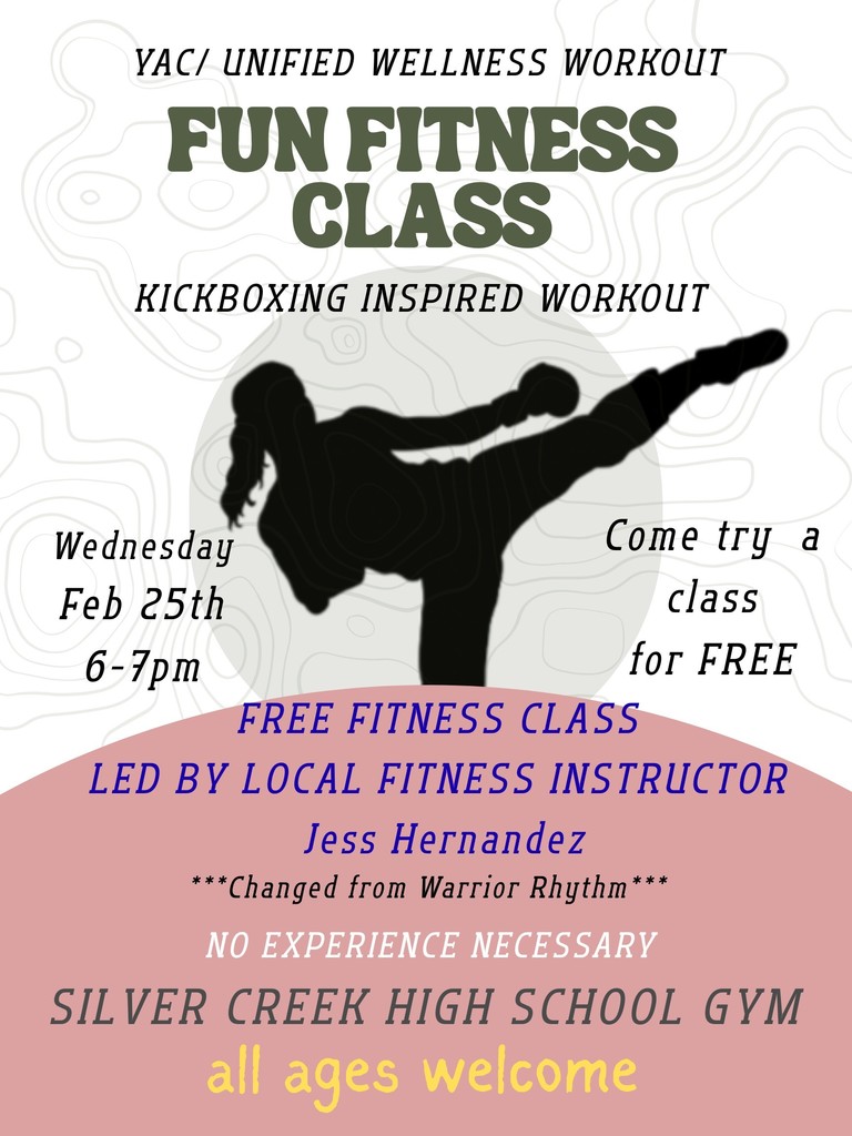 Kickboxing class flyer