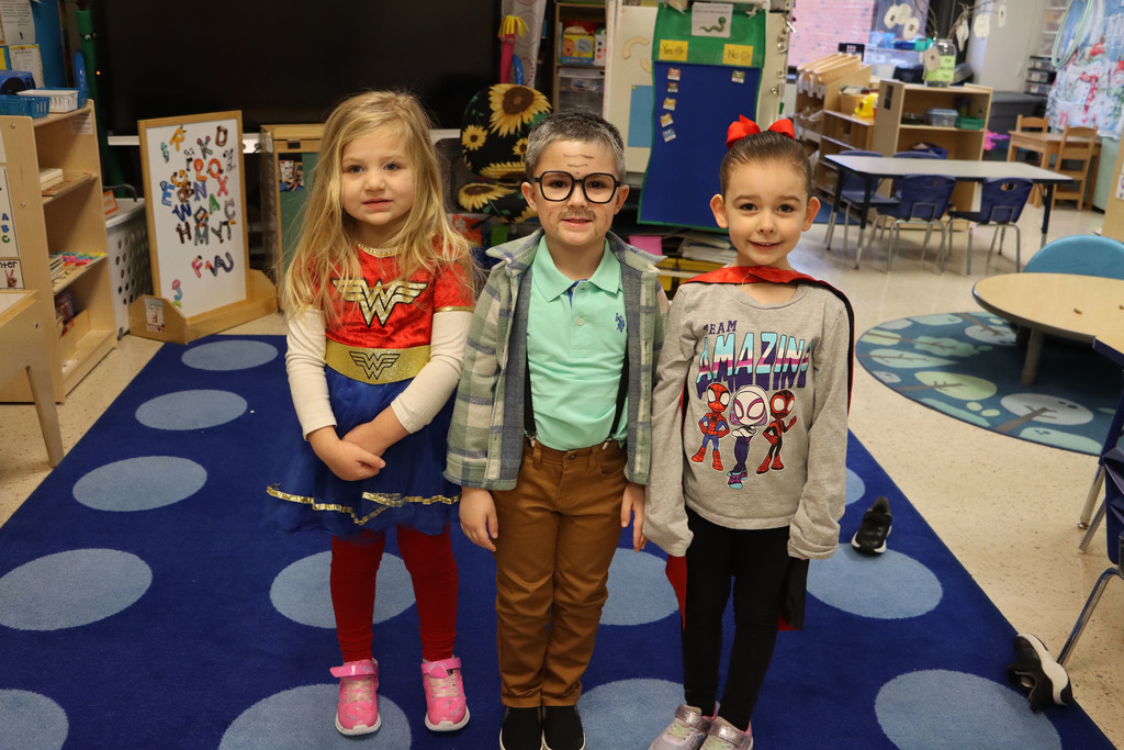 a 100 year old and two superheroes