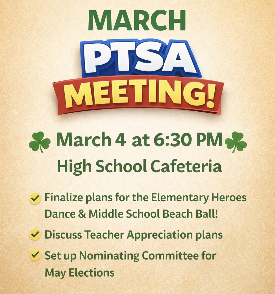 PTSA March 4 Meeting Flyer