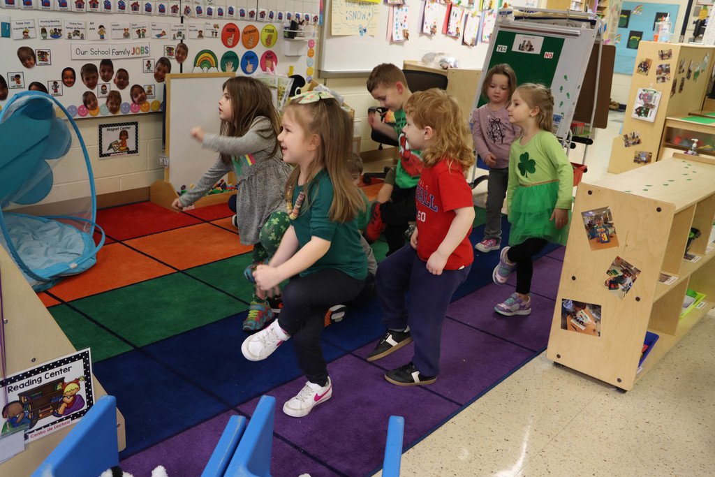 students try to dance