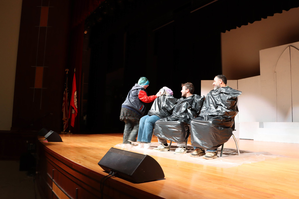 Mrs. Laurenzi getting pied