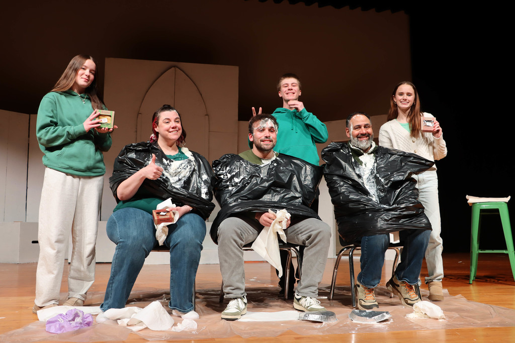 Teachers with the junior class reps