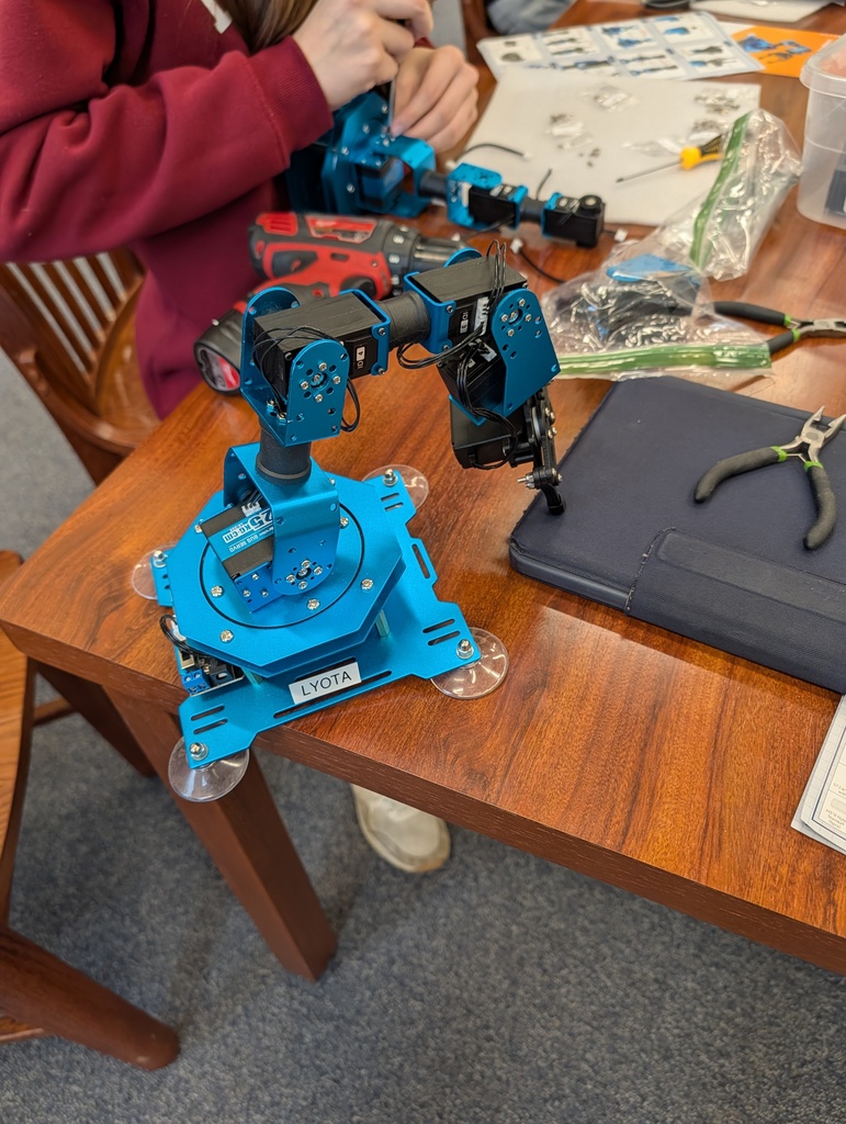 lclose up shot of robotic arm