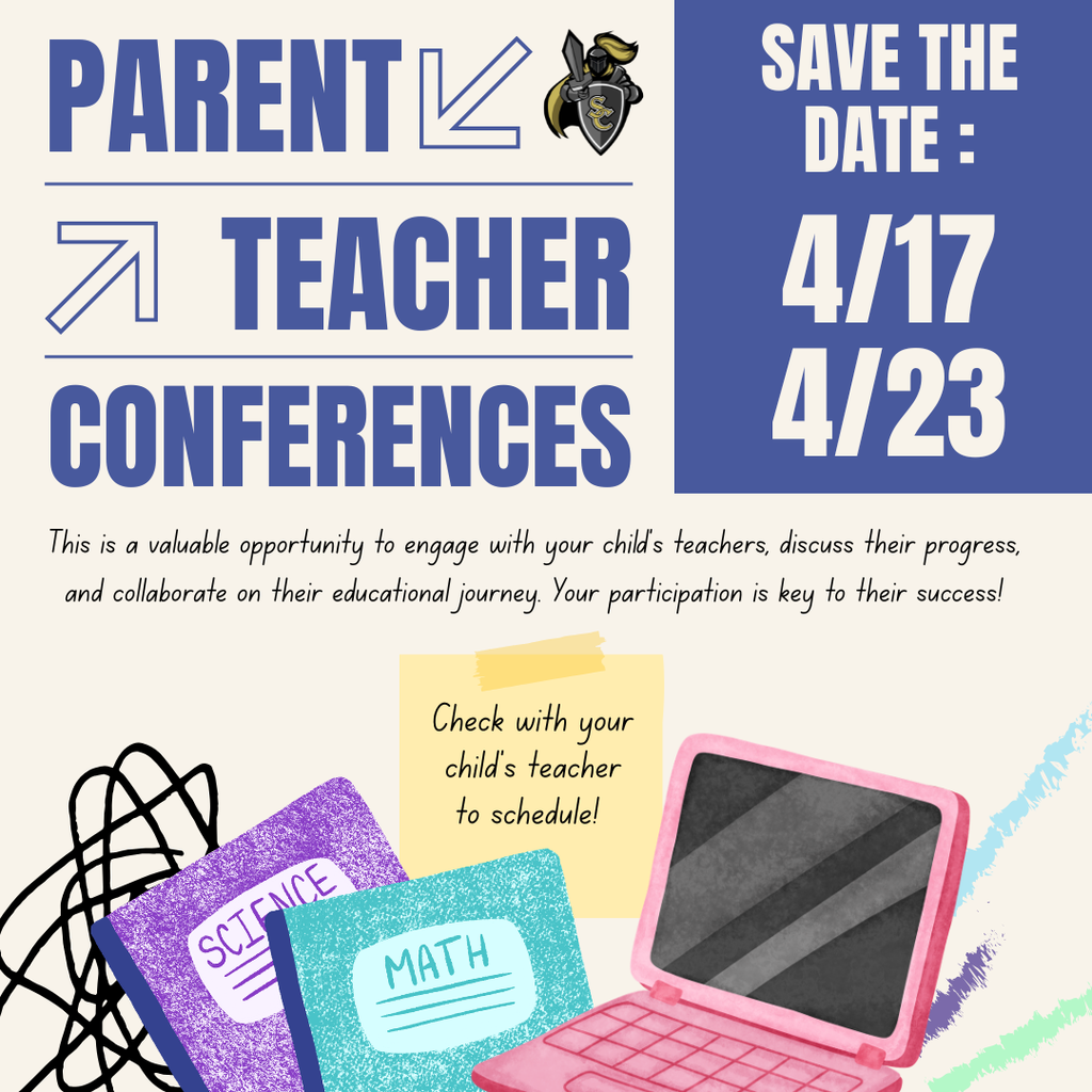 parent teacher conferences April 17 and 23