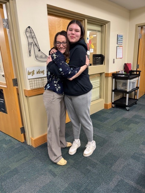 Skyla and Dr. Ralston hugging