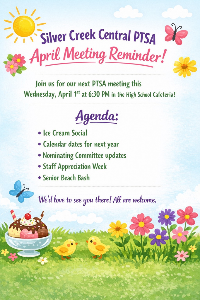 PTSA April Meeting flyer