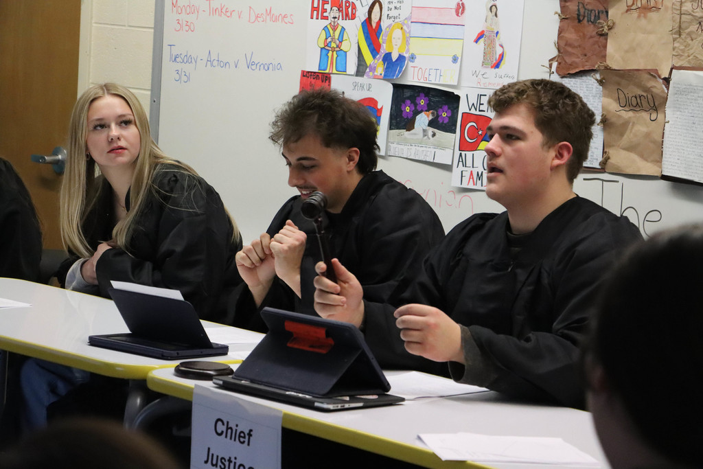 the chief justice bangs the gavel