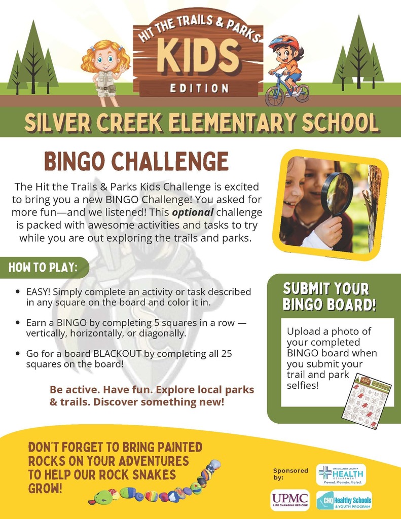 Bingo Challenge info sheet