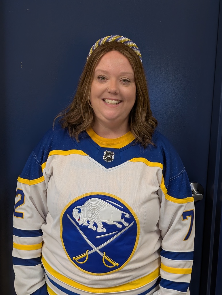Corina in a Sabres jersey