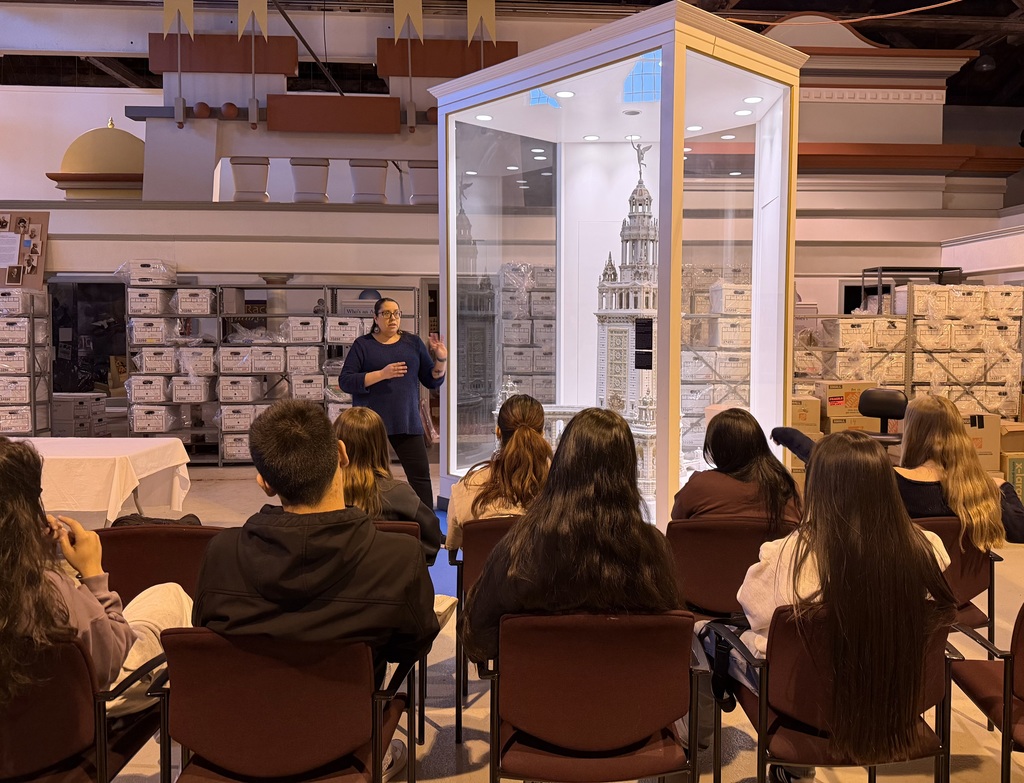A speaker in the archives. 