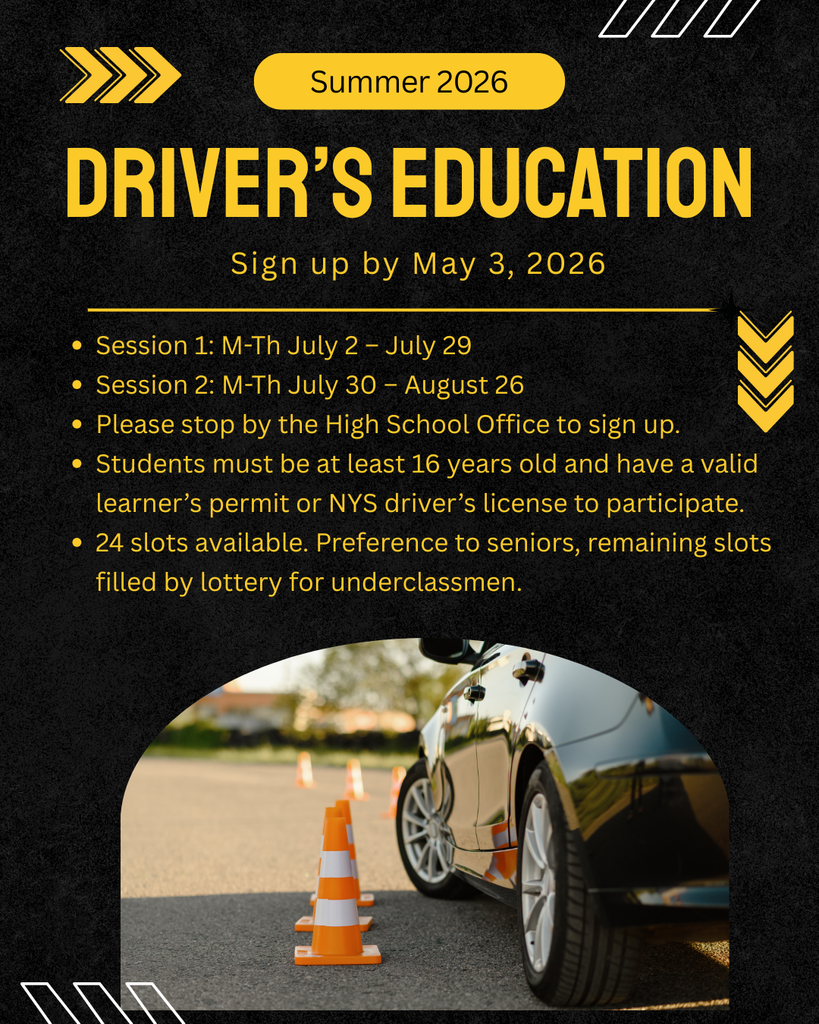 2026 Driver's Ed flyer