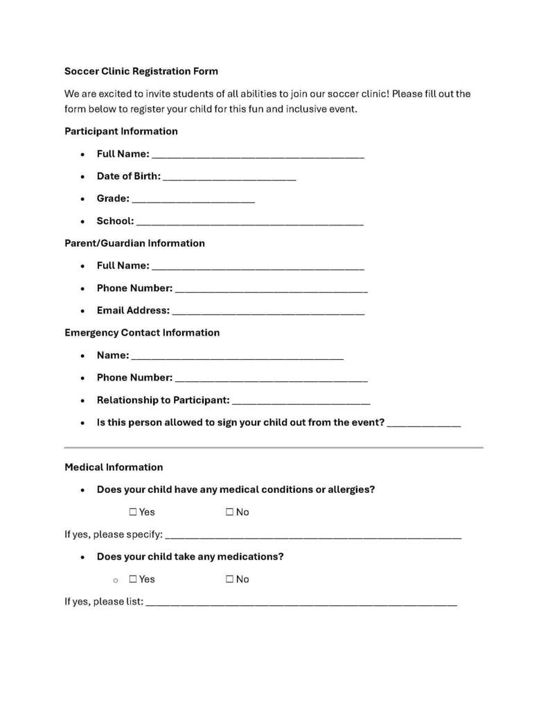 Registration Form page 1 demographics
