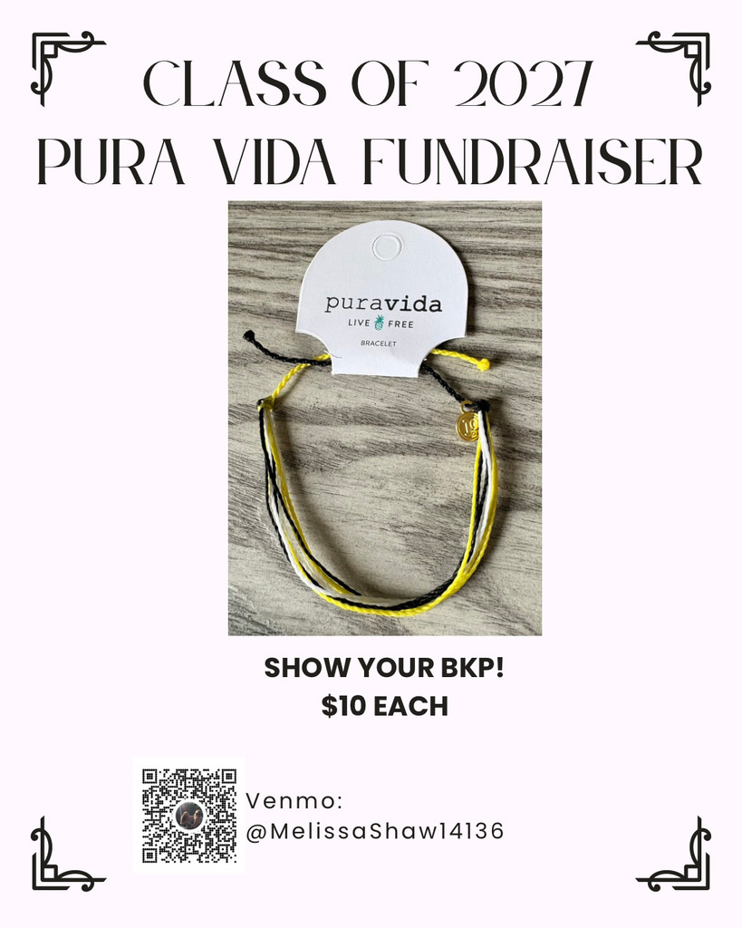 BKP Bracelet Sale Class of 2027 flyer