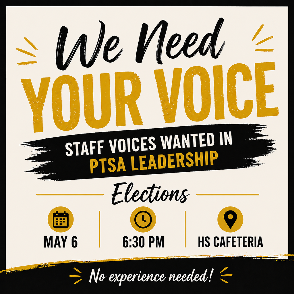 We need your voice PTSA flyer