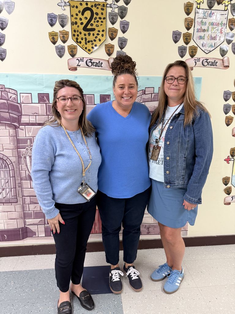 Elementary staff in blue