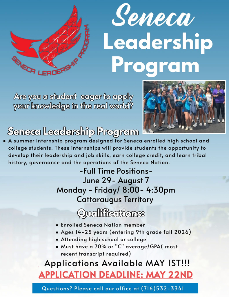 Seneca Leadership Program flyer