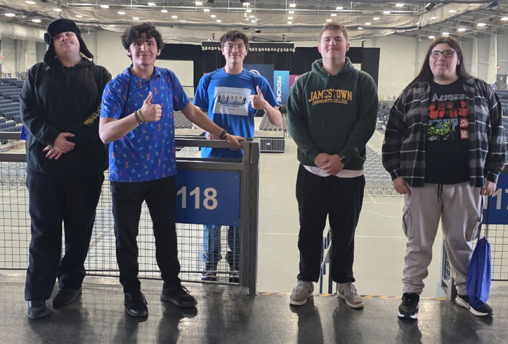 Male students smiling