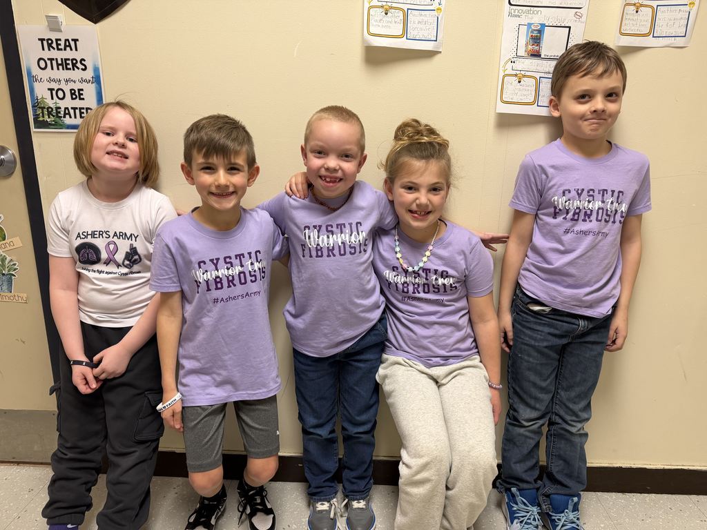Students wore Cystic Fibrosis T-Shirts.
