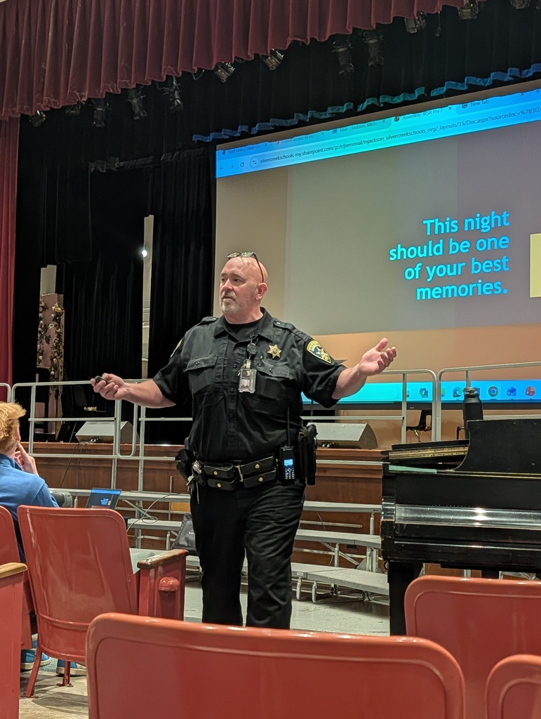 Deputy Johnson speaking to students