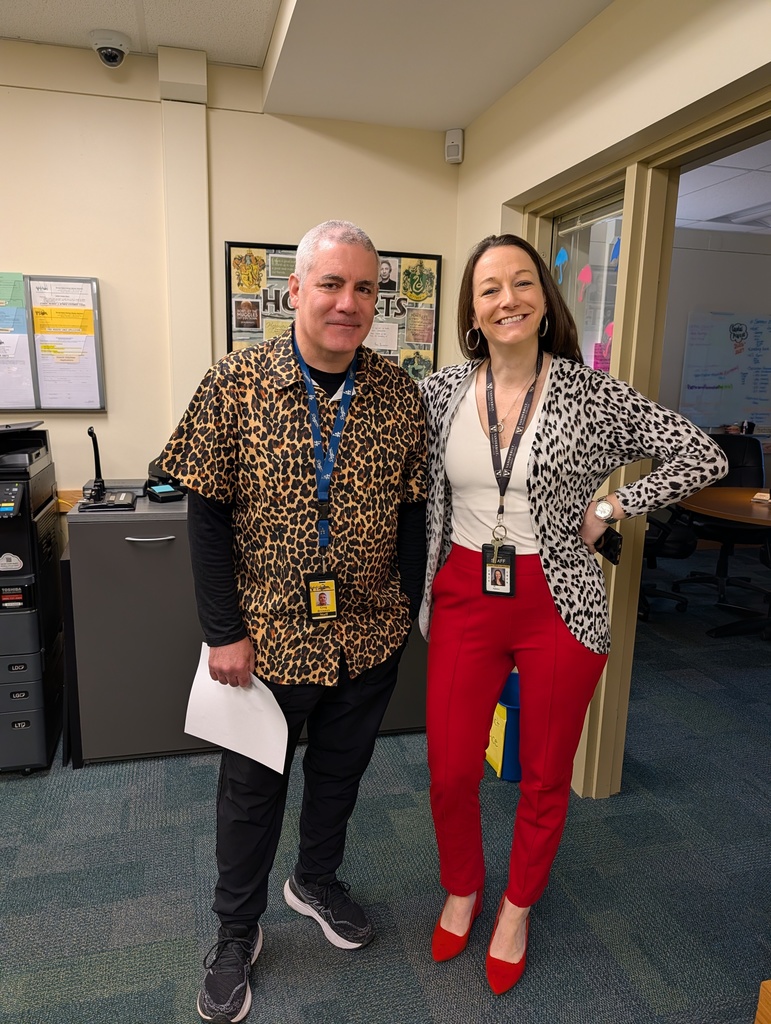 Dr. Ralston and Greg Brennan in leopard print