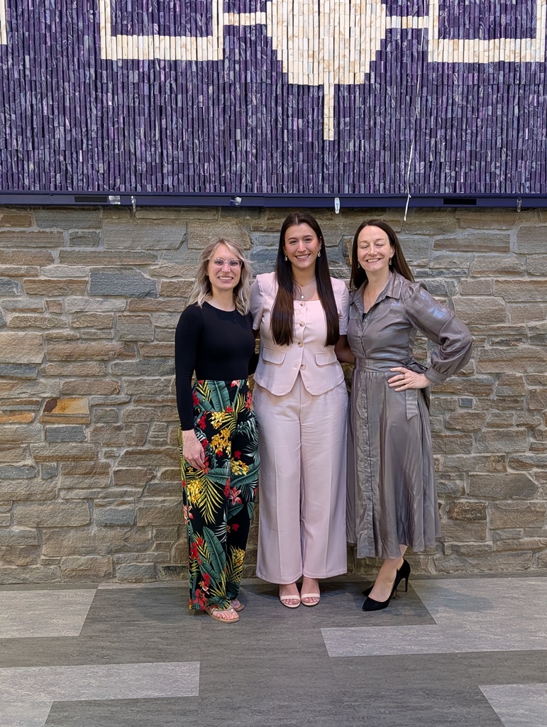 Miss Orcutt with Miss Neubauer and Dr. Ralston