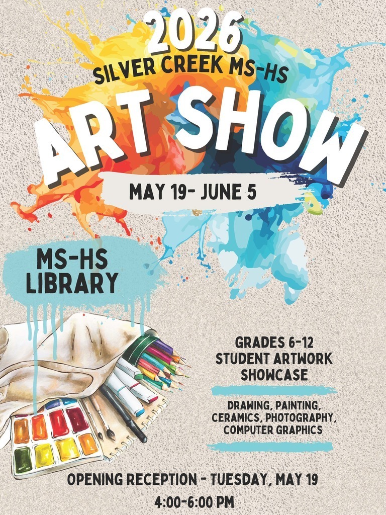 MS HS Art show poster