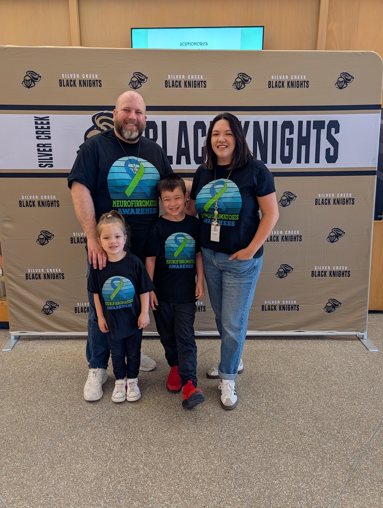 Miller family in matching t-shirts for Neurofibromatosis