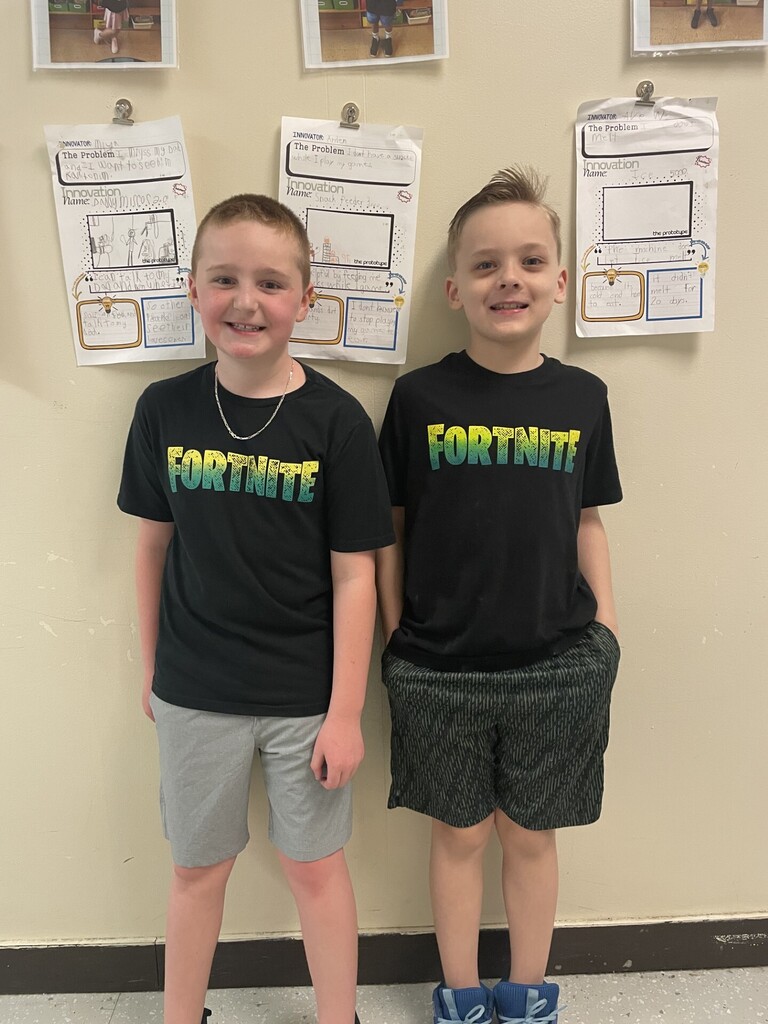 students in Fortnite shirts