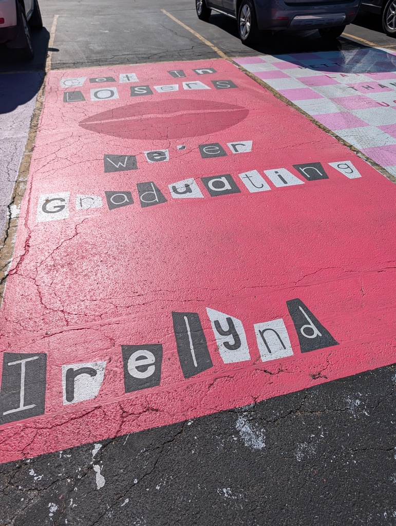 Painted parking spots