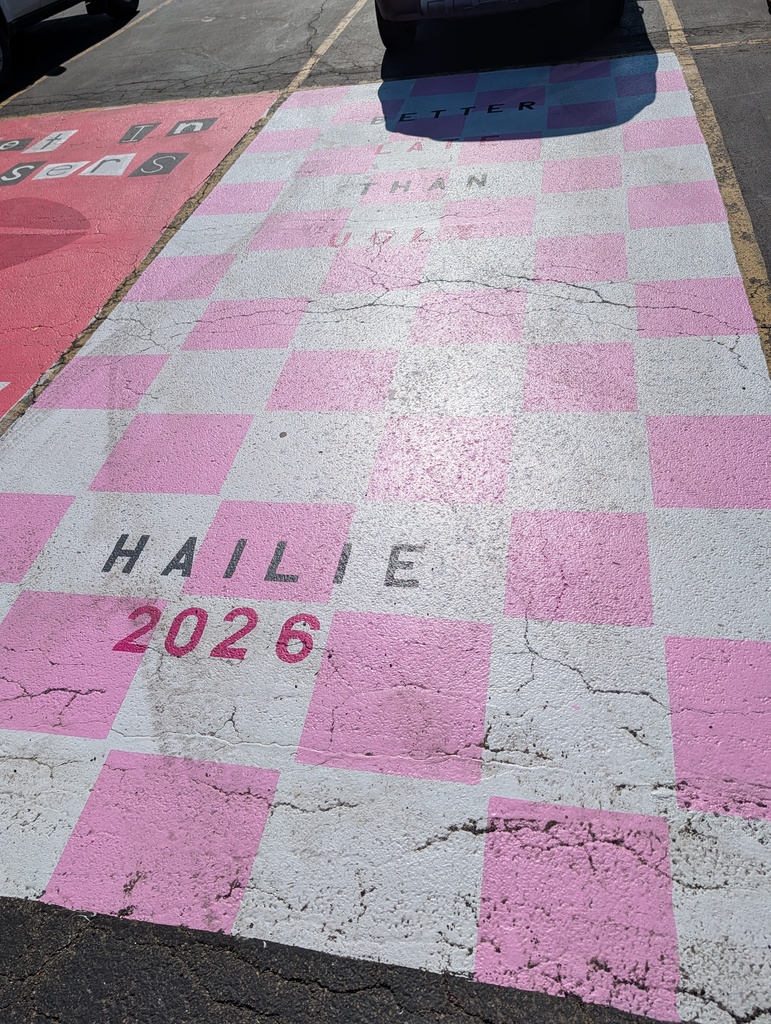 Painted parking spots