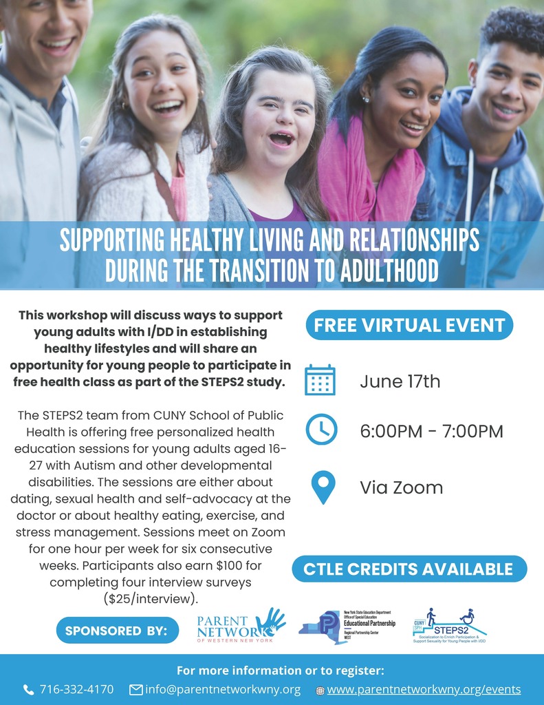 virtual workshop flyer parent network