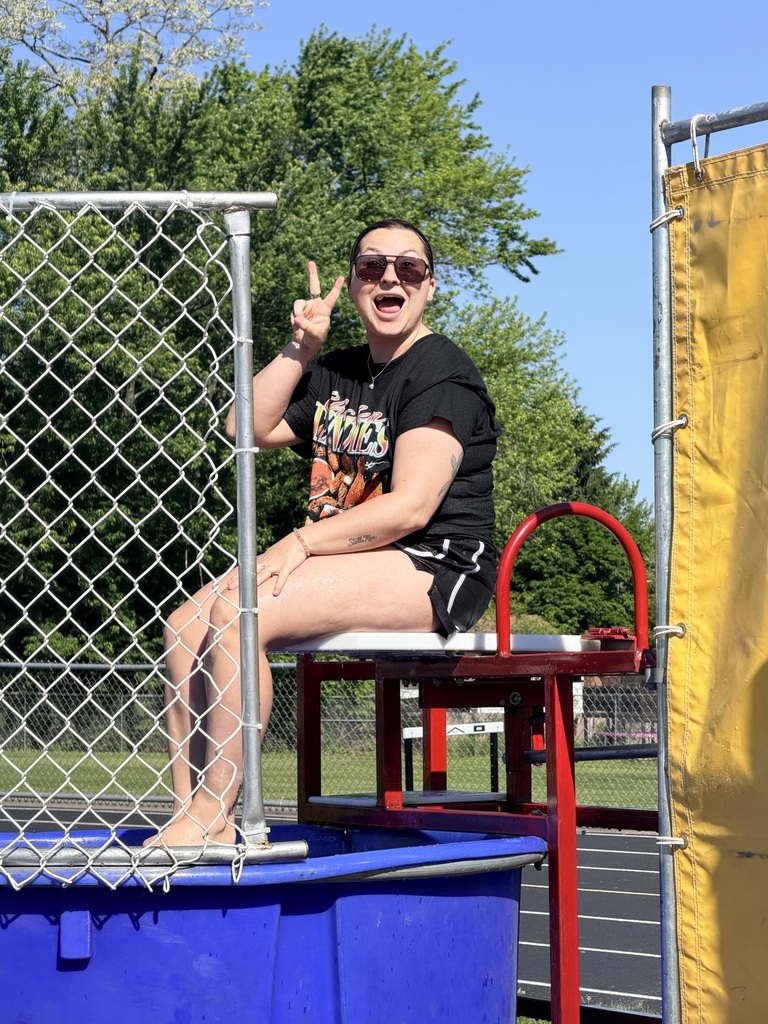 Mrs. Mohan in the dunk tank. 