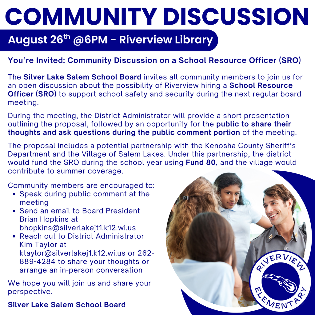 Community Discussion SRO
