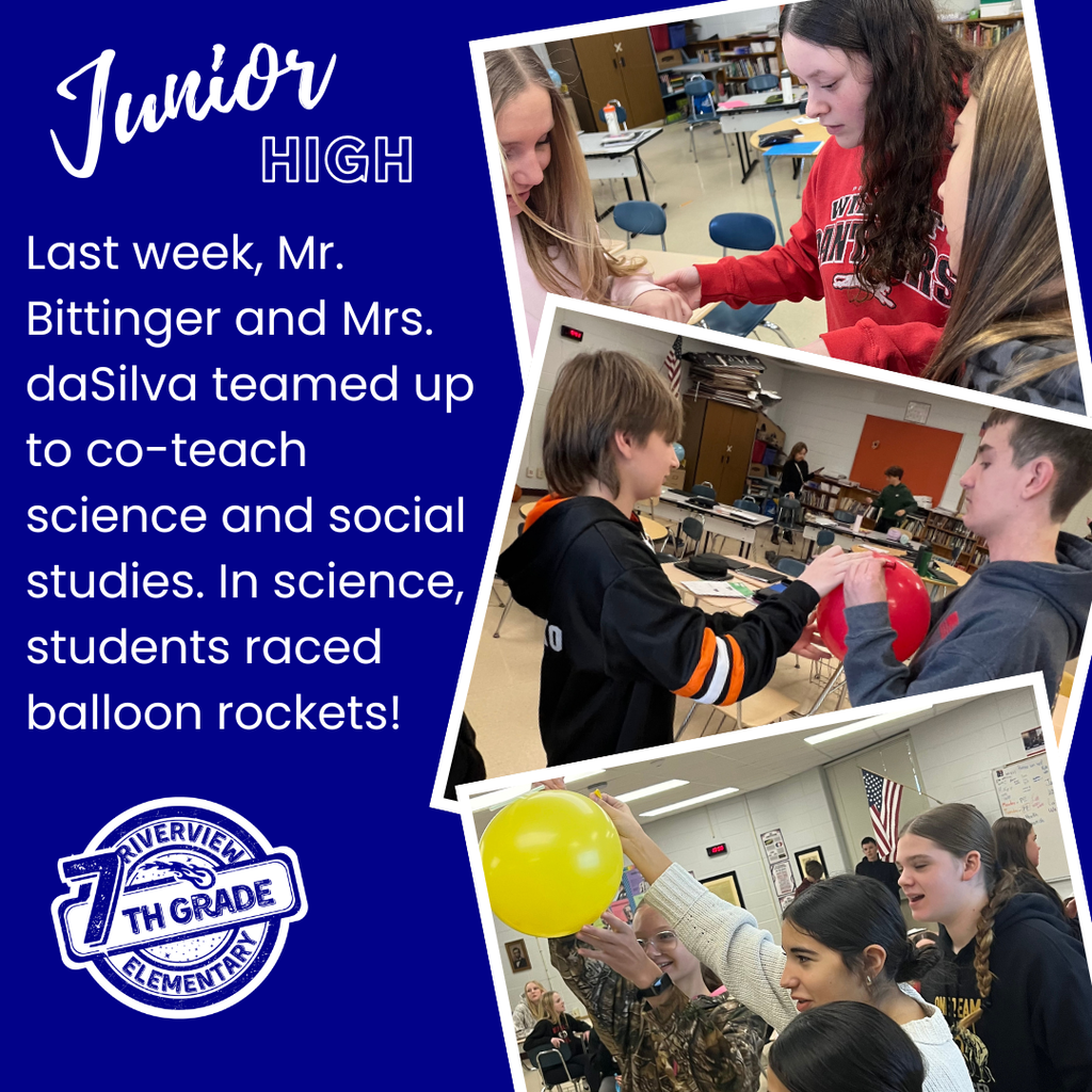  The junior high students had a blast last week racing rockets in Mrs. DaSilva & Mr. B’s co-taught science class!