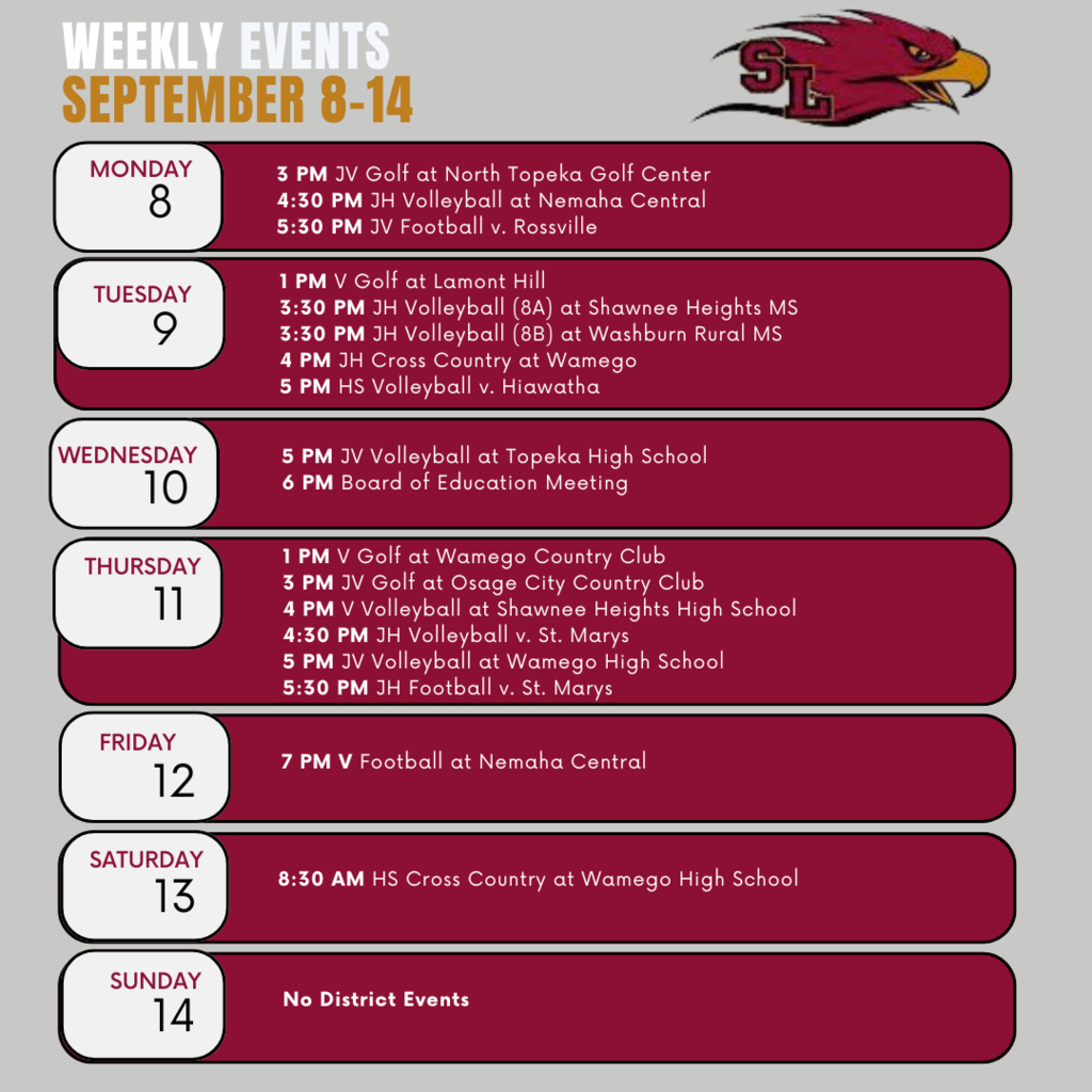 Weekly Calendar 