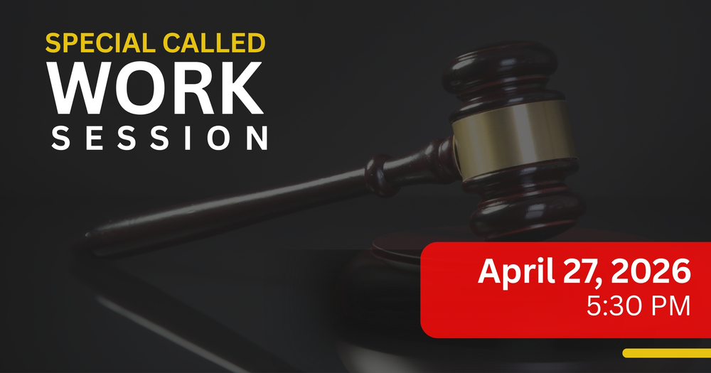 Special Called Work Session - Monday, April 27, 2026