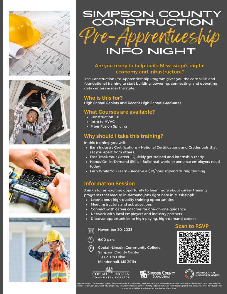 Simpson County Construction Pre-Apprenticeship