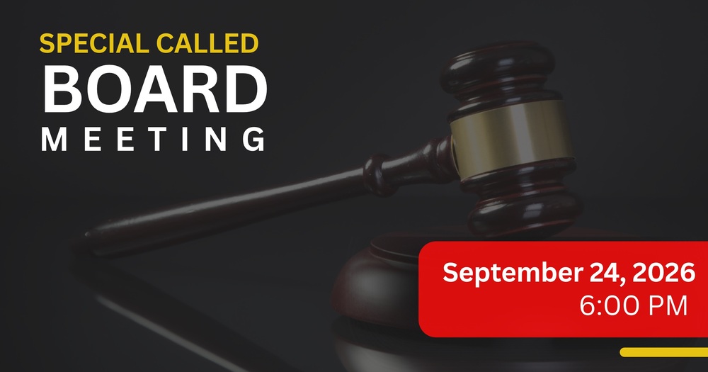 Special Called Board Meeting (Virtual) - 6:00 PM