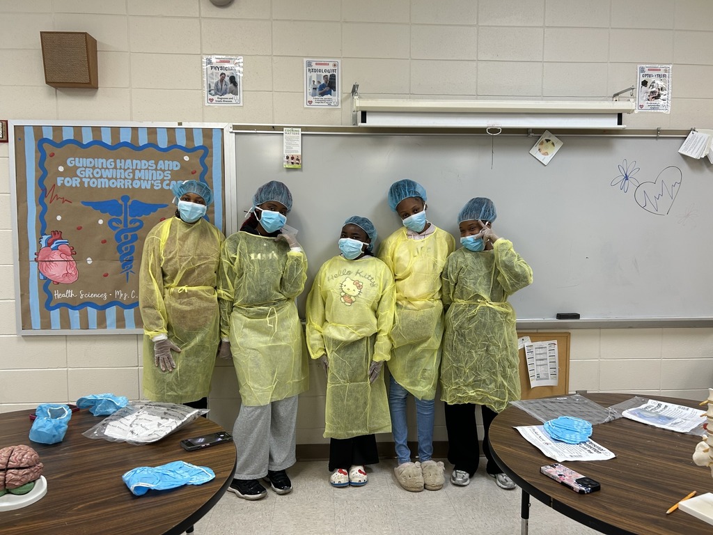 Health Sciences students are wearing PPE