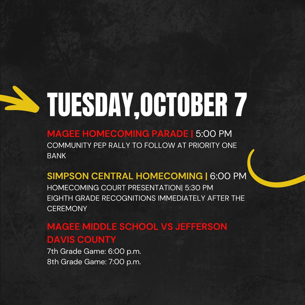 SCSD Upcoming Events. Contact 601-847-8000 for more information.