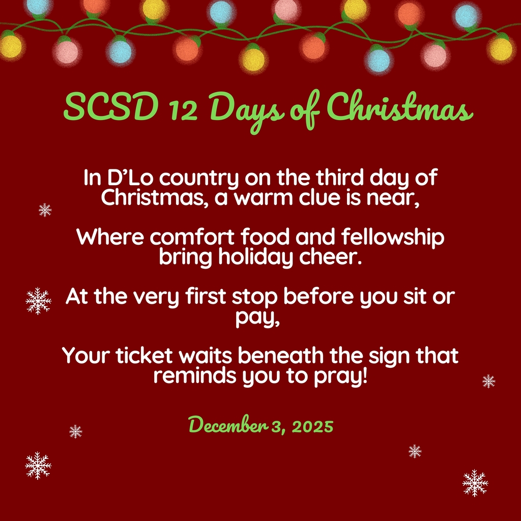 Scavenger Hunt Clue for December 3