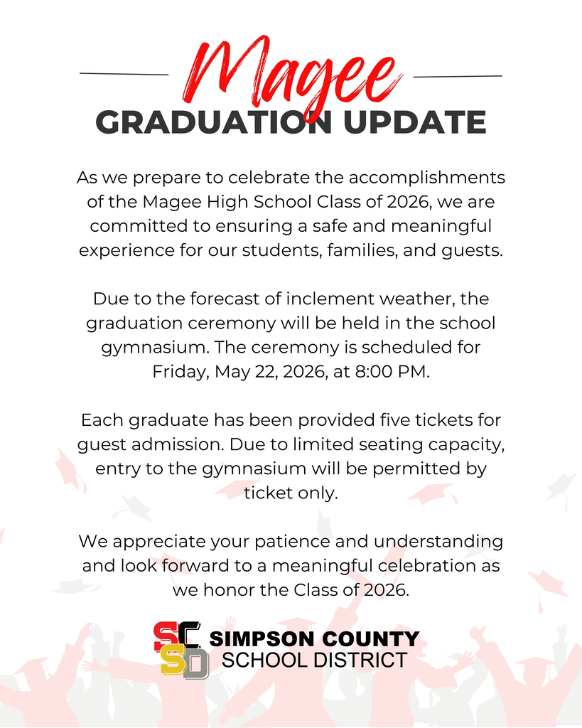Magee High School Graduation Update 🎓