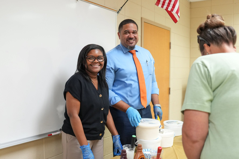 Principals posing for a photo.