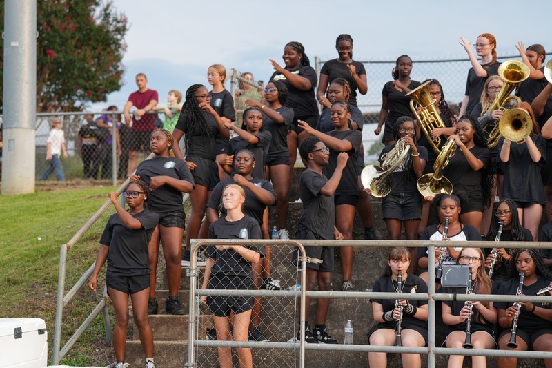 Band members performing